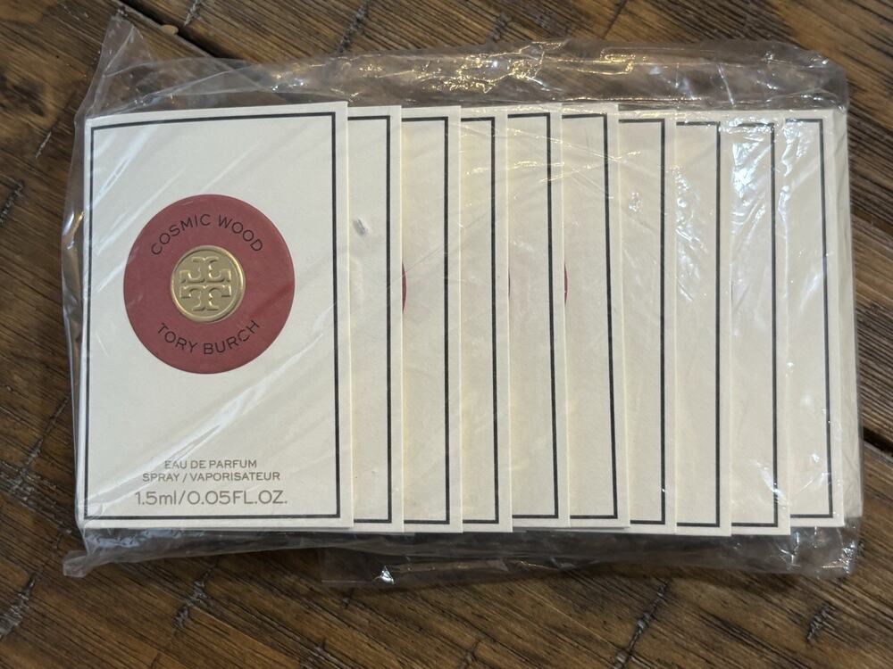 Lot of 10 Tory Burch COSMIC WOOD Sample Spray Vials 1.5ml each